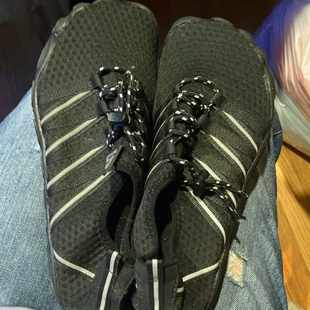 Sleek Black Athletic Water Shoes